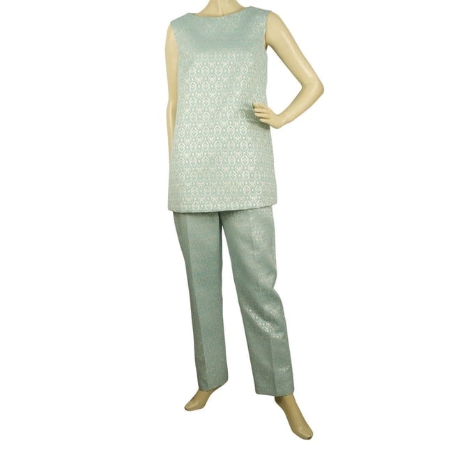 Manolo Brocard Light Blue Silver Sleeveless Top and Pants Trousers Set sz S - M: Title:Manolo Brocard Light Blue Silver Sleeveless Top and Pants Trousers Set sz S - M Description:Manolo Brocard Light Blue Silver Sleeveless Top and Pants Trousers Set sz S - M Manolo Brocard Light B