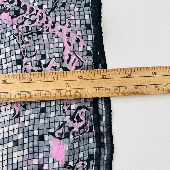 Hermes Grey Printed 100% Silk Scarf - 9