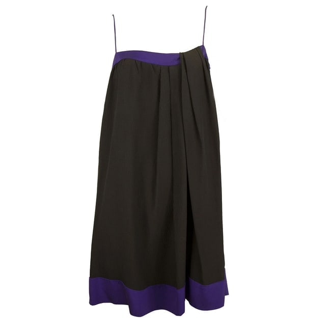 Alexander Wang Black & Purple Spaghetti Straps Mini Dress size 4 , superb - 5