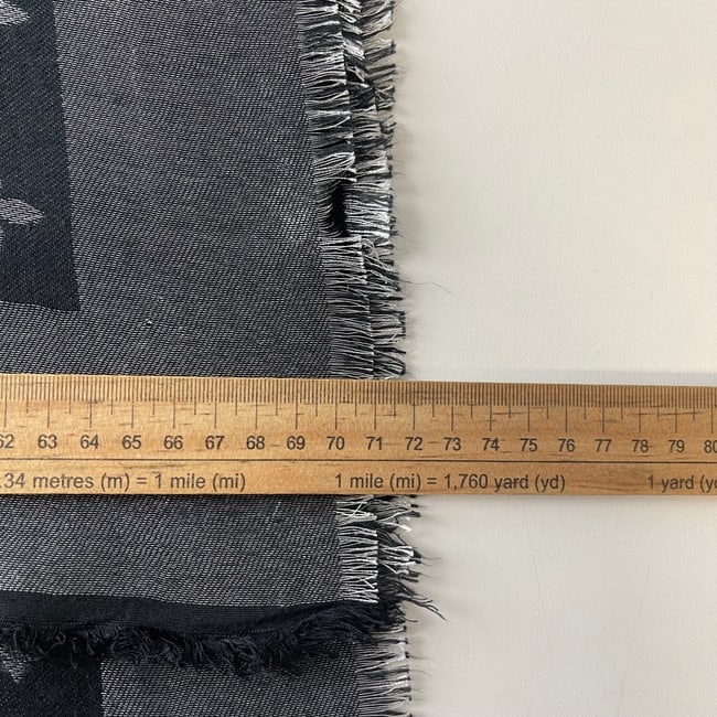 Louis Vuitton Black Reversible Silk Wool Scarf - 7
