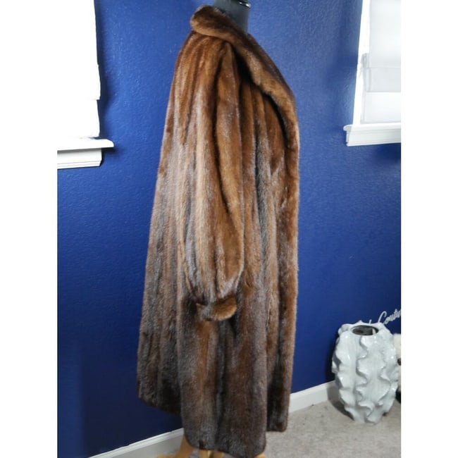 Beautiful Full length Mink Fur Coat Jacket - 4