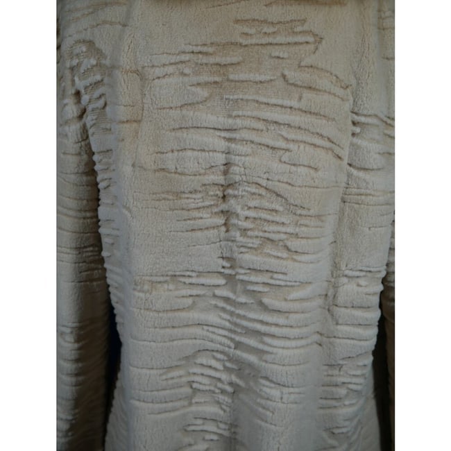 Stunning Buttercream Sheared Mink & Golden Sable Fur Coat Jacket - 5