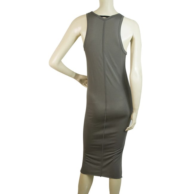 Isabel Benenato Gray Bodycon Calf Length Sleeveless Tank Dress sz 44 - 2
