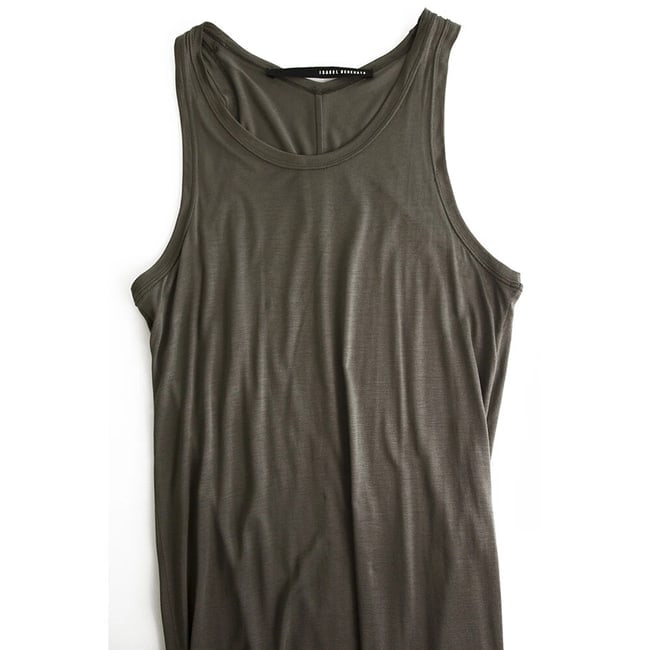 Isabel Benenato Gray Bodycon Calf Length Sleeveless Tank Dress sz 44 - 5