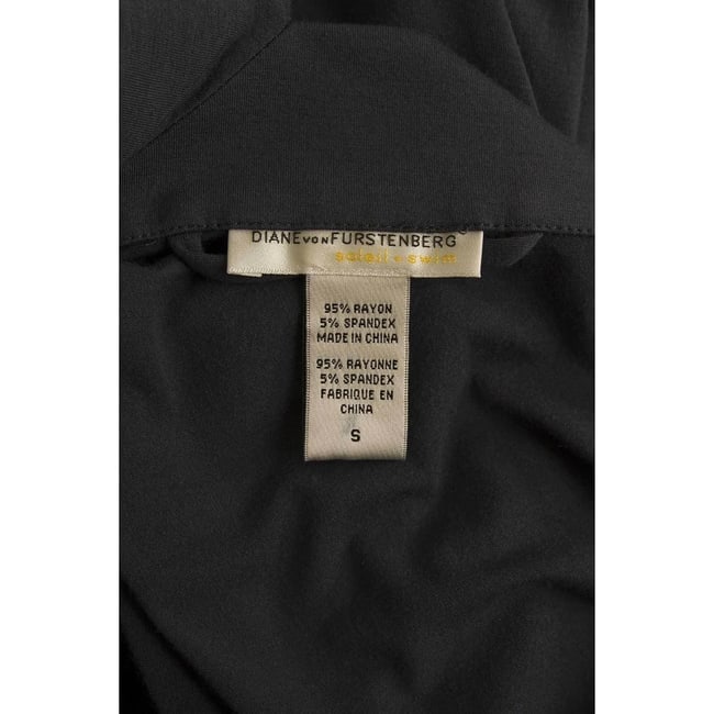 DVF Diane Von Furstenberg New Tasha Gray Belted Tunic Dress Cover Up Sz S - 4