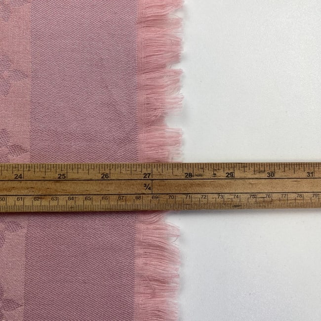 Louis Vuitton Pink 60% Silk 40% Wool Large Shawl - 7