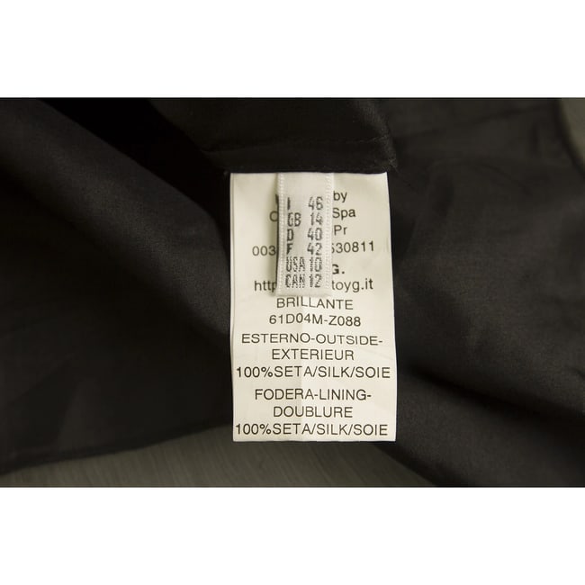 Toy G Black 100% Silk Above Knee Mini Length Beaded Dress sz 46 - 4
