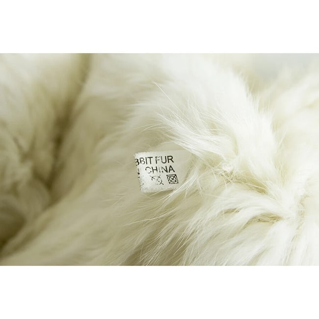 Genuine White Rabbit Fur Wedding Evening Long Scarf Shawl Wrap Warm Etole - 4