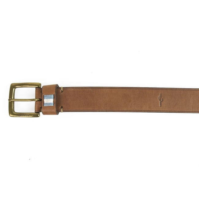 Cardon Argentina Brown Men's Leather Belt with Brass Tone Buckle size 120 - 2