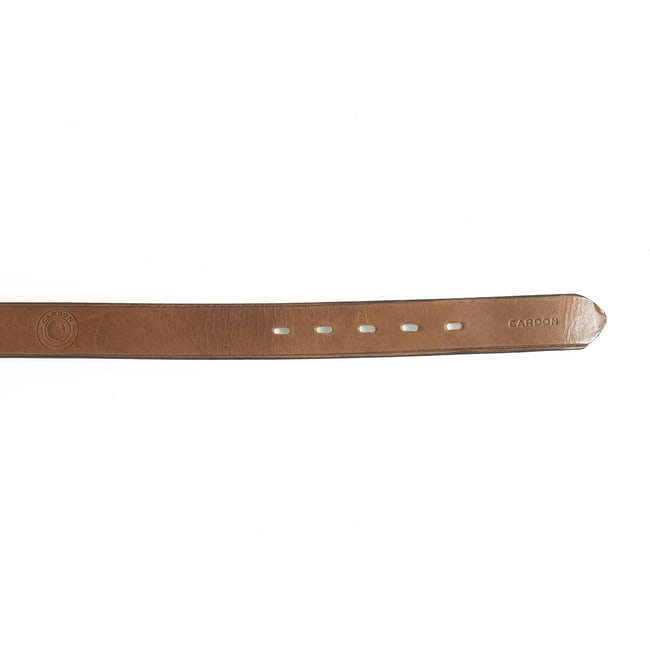 Cardon Argentina Brown Men's Leather Belt with Brass Tone Buckle size 120 - 4