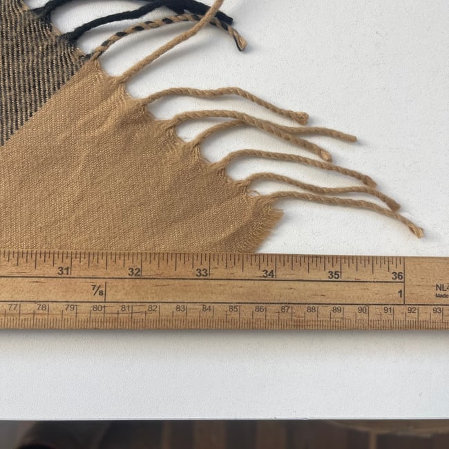 Burberry Beige Plaid Triangle 100% Wool Scarf - 7