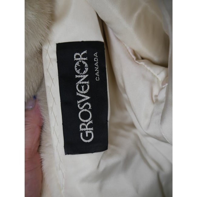 Gorgeous Designer Grosvenor Pearl & Sapphire Ombre Degrade Mink Fur Coat Jacket - 6