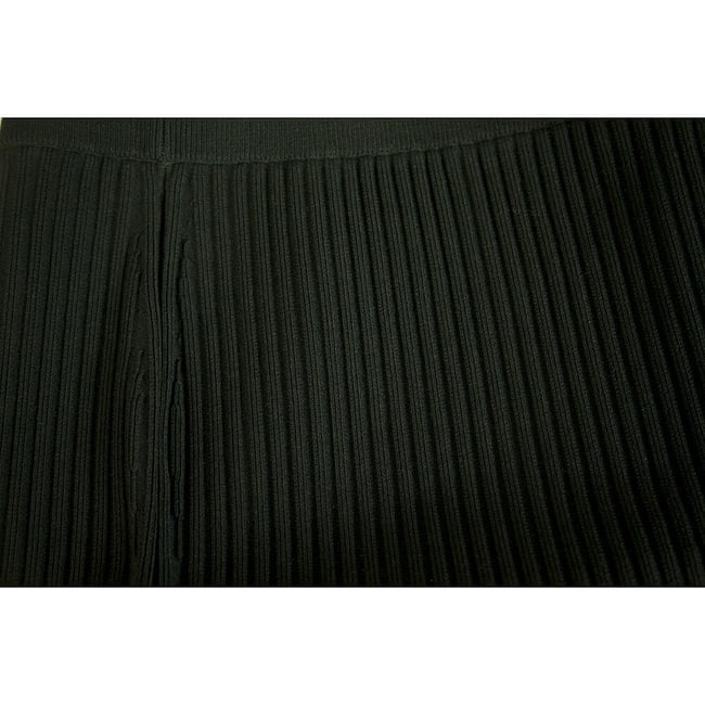 T by Alexander Wang Black Ribbed Elasticated Knee Length Skirt size M - 5