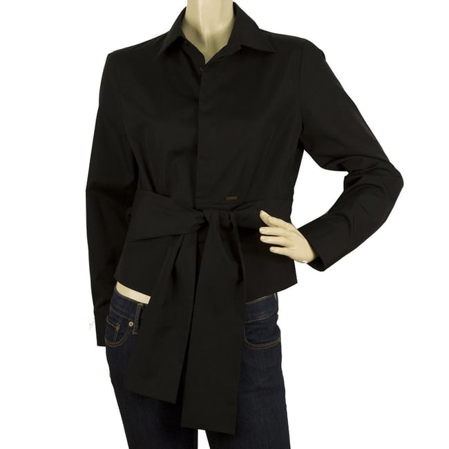 DSquared 2 Black Button Down Front Womans Long Sleeve Fitted Shirt Top - SZ 44: Title:DSquared 2 Black Button Down Front Womans Long Sleeve Fitted Shirt Top - SZ 44 Description:DSquared 2 Black Button Down Front Womans Long Sleeve Fitted Shirt Top - SZ 44 DSquared 2 Black Button