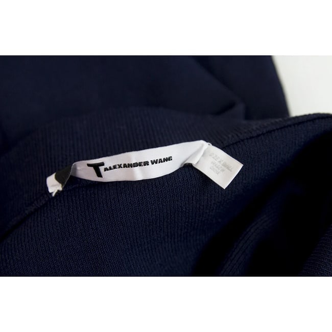 T by Alexander Wang Blue Viscose Spandex Elasticated Tres Petit Mini Skirt XS - 3