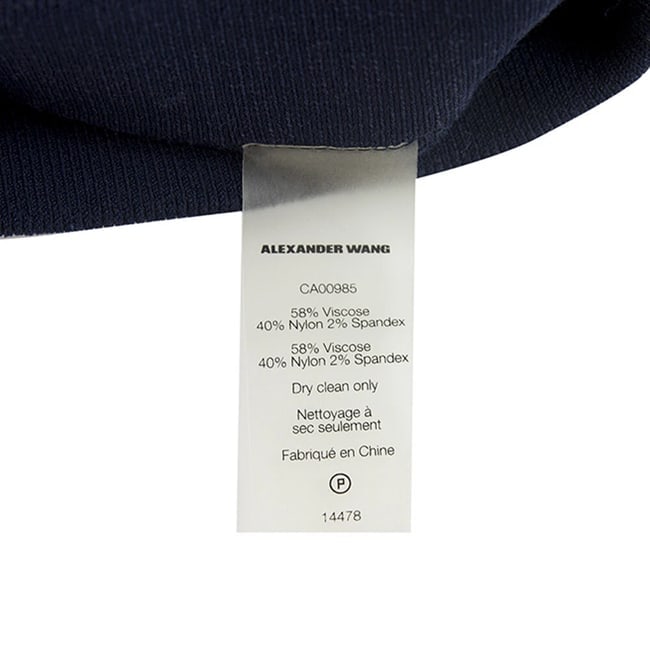 T by Alexander Wang Blue Viscose Spandex Elasticated Tres Petit Mini Skirt XS - 4