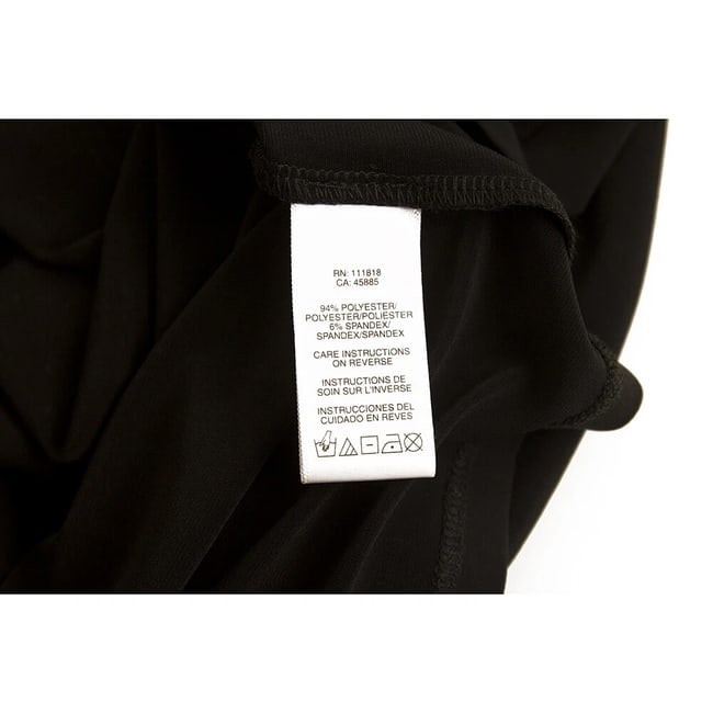 Michael By Michael Kors Black Buckle Details Knee Length dress size L - 4