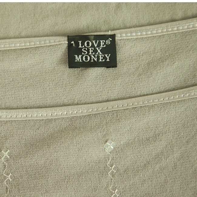 Love Sex Money Gray Sequined Sequins Short Tank Vest Sleeveless Top Size S - 3