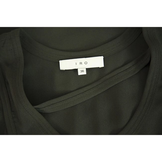 IRO Black Sanyia Cap Sleeves Polyester Jersey Mini Dress size 36 - 3