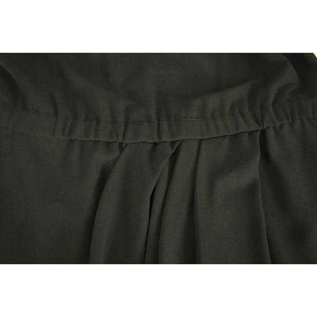 IRO Black Sanyia Cap Sleeves Polyester Jersey Mini Dress size 36 - 5