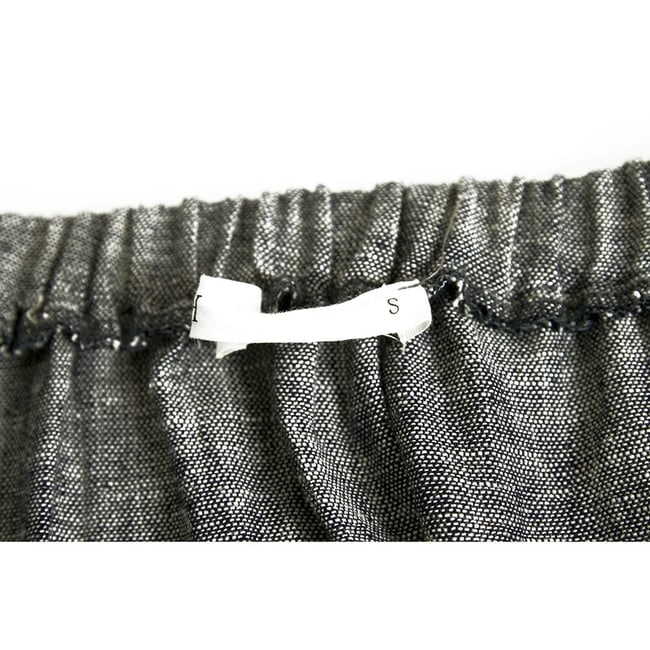 KORI Gray Cotton Linen Just Above Knee Length Belted Summer Dress size S - 5