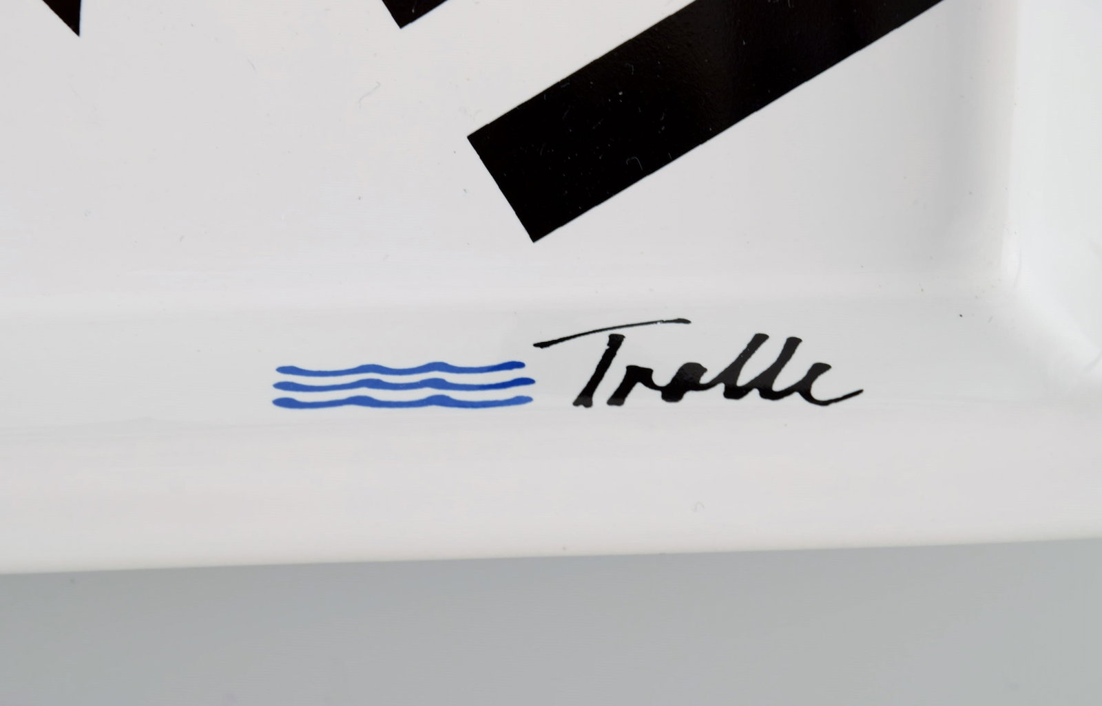 Anne Marie Trolle for Royal Copenhagen. Rare Collage serving tray. Late 20th century. - 5