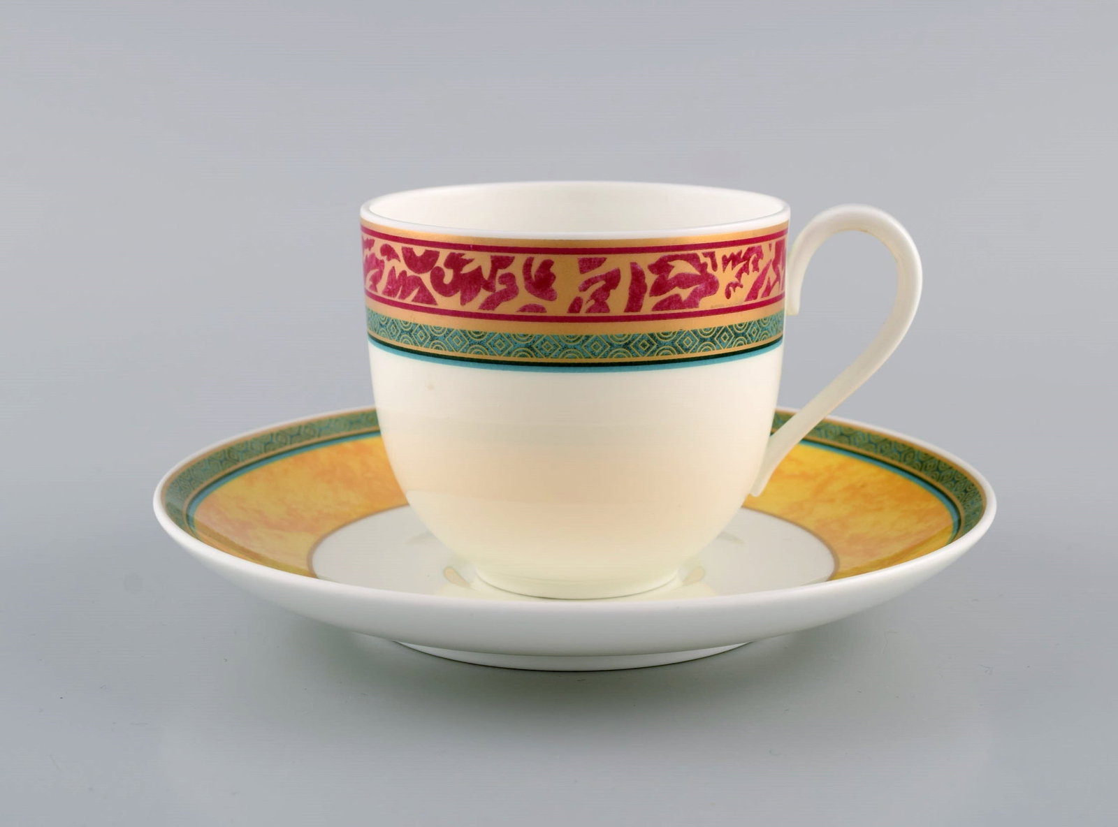 Paloma Picasso for Villeroy & Boch. 11 "My way" porcelain coffee cups with saucers. Colorful - 3