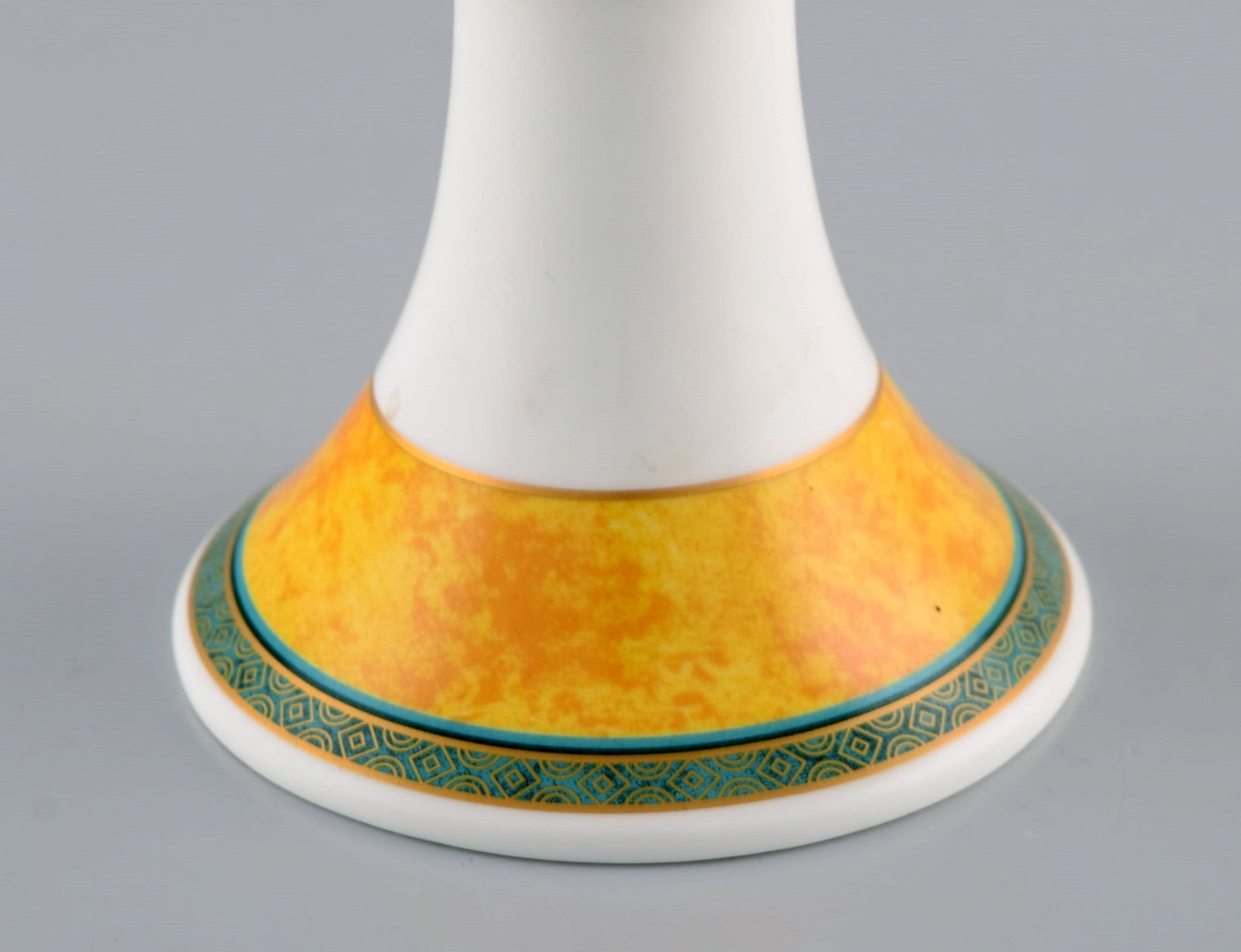 Paloma Picasso for Villeroy & Boch. "My way" dish and candlestick in porcelain. Colorful decoration. - 6