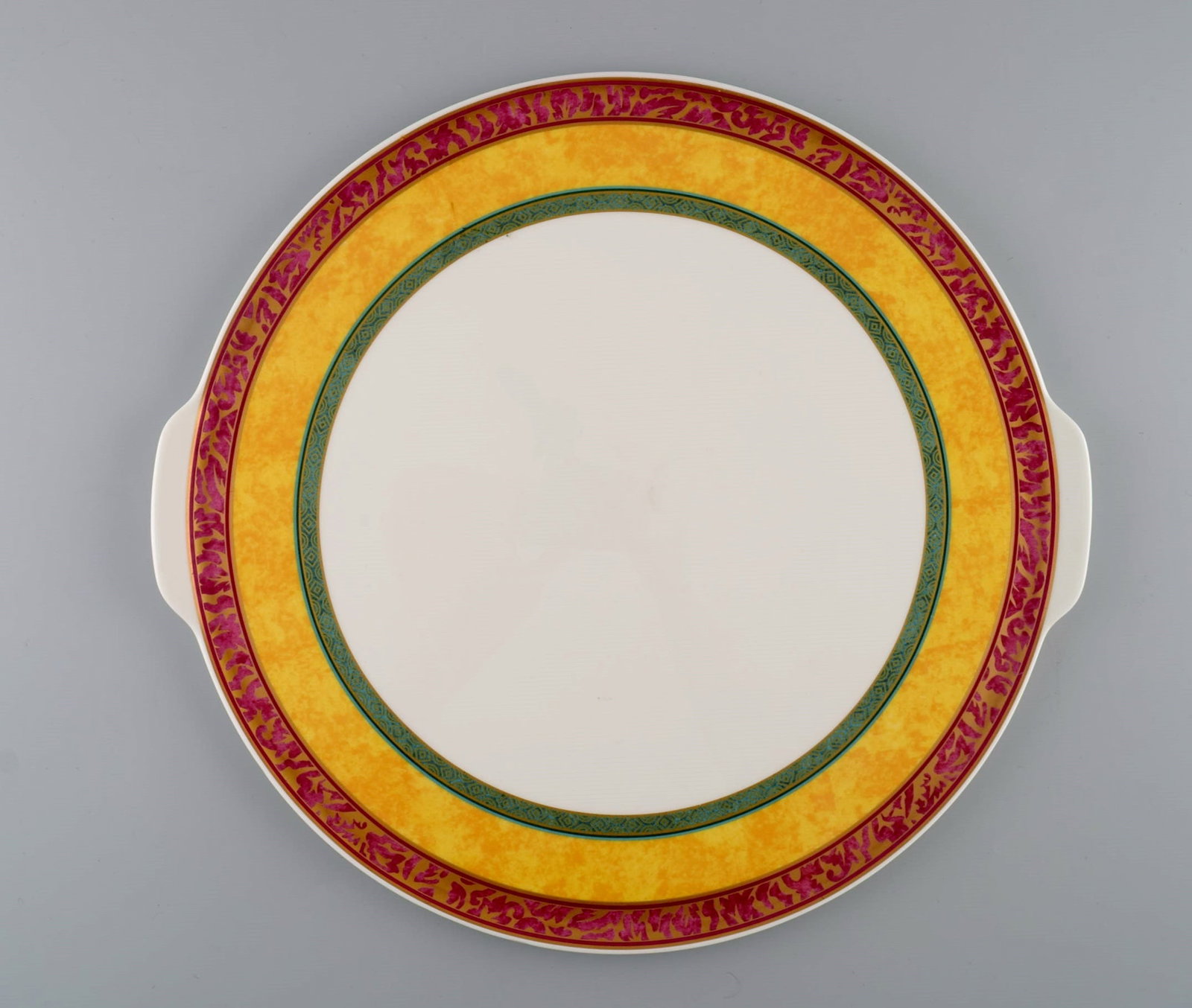 Paloma Picasso for Villeroy & Boch. Large "My way" serving tray in porcelain. Colorful decoration. - 2