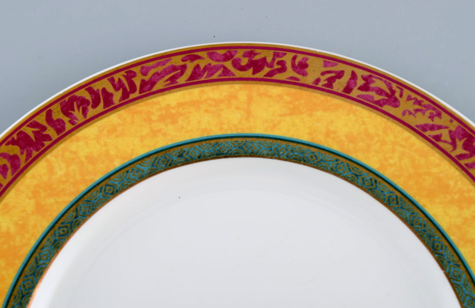 Paloma Picasso for Villeroy & Boch. 10 "My way" porcelain dinner plates. Colorful decoration. 1990s. - 4
