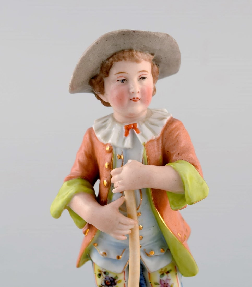 German porcelain figurine. Young gardener. 20th century. - 3