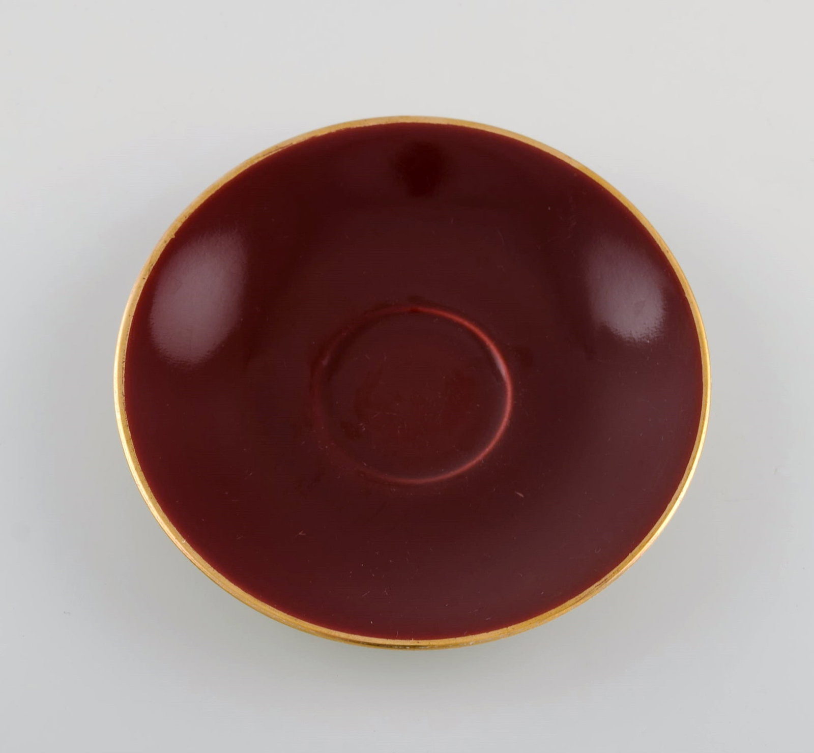 Four Royal Copenhagen / Aluminia Confetti mocha cups with saucers in glazed faience with interior - 5