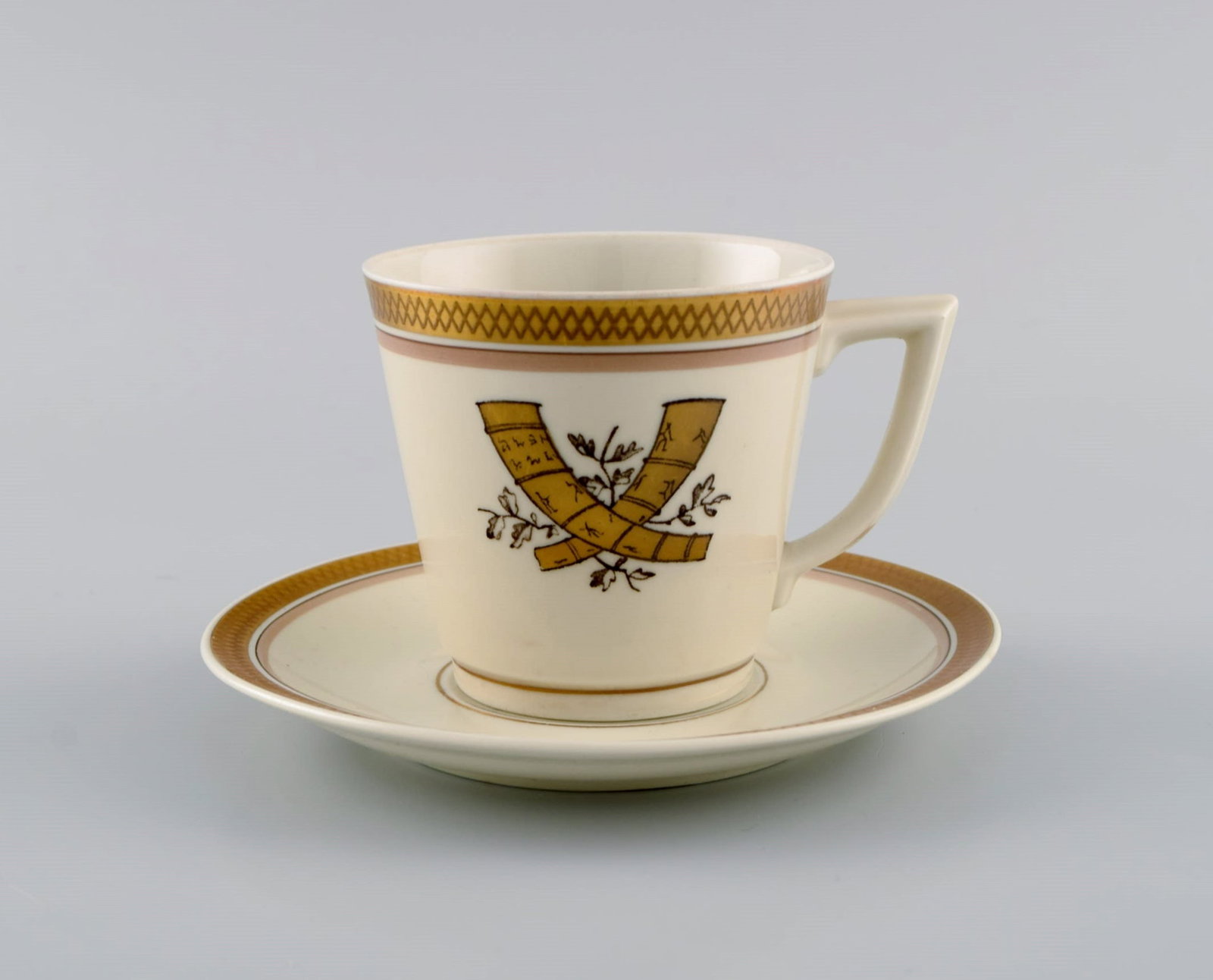 Royal Copenhagen Golden Horns coffee service for 10 people. 1960s. - 3