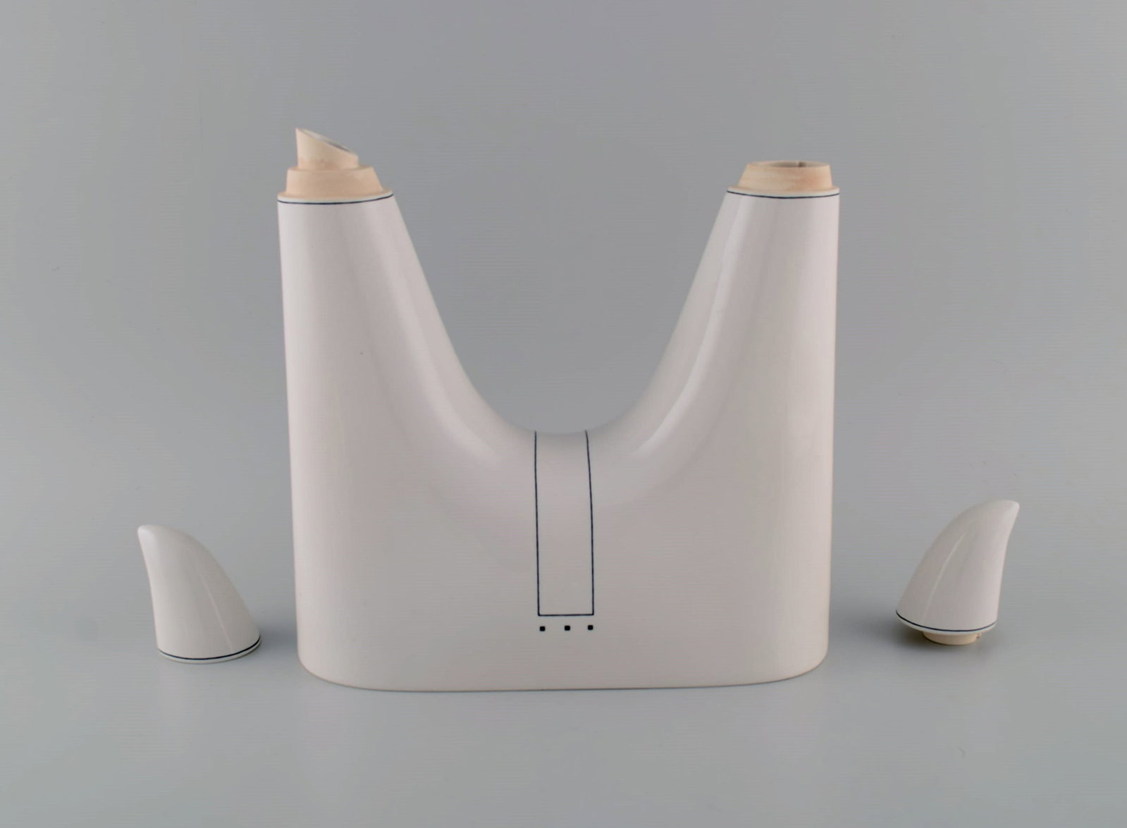Heide Warlamis for Vienna Collection. Funkis porcelain teapot. Austria, 1980s. - 7