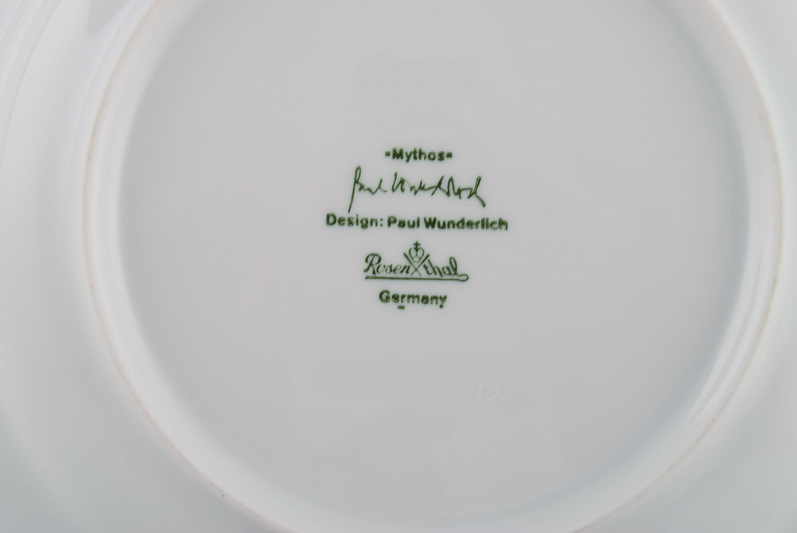 Paul Wunderlich for Rosenthal. 10 Mythos deep porcelain plates. 1980s / 90s. - 6