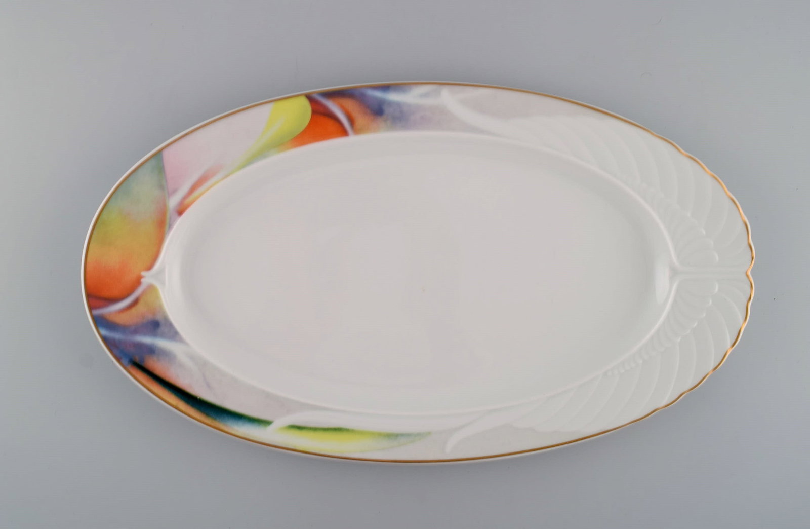 Paul Wunderlich for Rosenthal. Mythos serving dish in porcelain. 1980s / 90s.: Title: Paul Wunderlich for Rosenthal. Mythos serving dish in porcelain. 1980s / 90s. Description: Paul Wunderlich for Rosenthal. Mythos serving dish in porcelain. 1980s / 90s. Measures: 41 x 23 cm. In