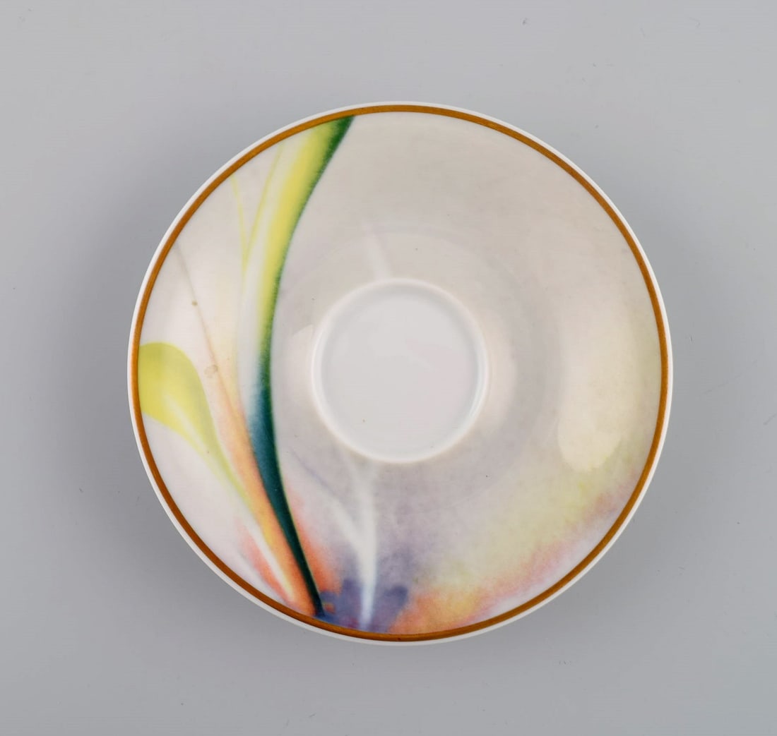 Paul Wunderlich for Rosenthal. Mythos coffee cup and mocha cup with saucers. 1980s / 90s. - 5