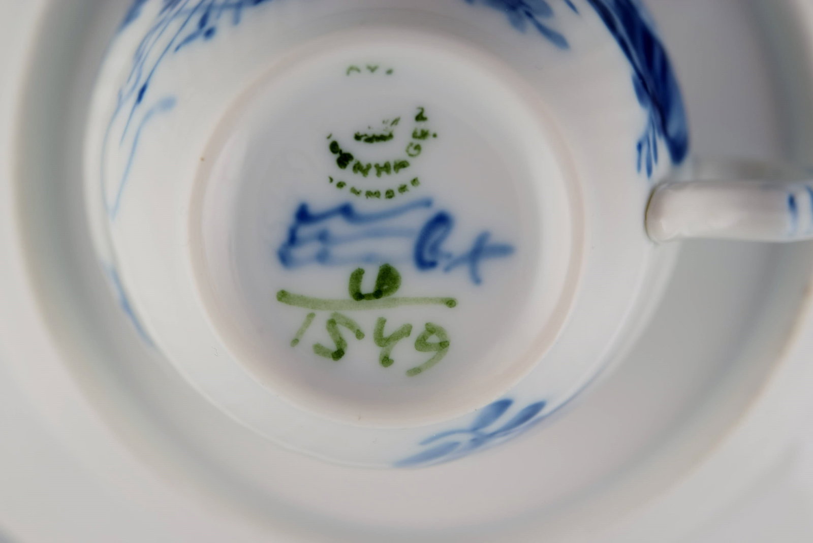 Royal Copenhagen Blue Flower Curved coffee service for ten people. 1980s. Model number 10/1549. - 8