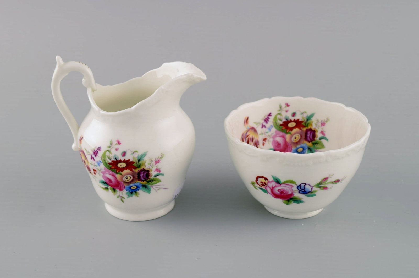 Coalport, England. Egoist breakfast / tea service in porcelain decorated with flowers. 1960s / 70s. - 4
