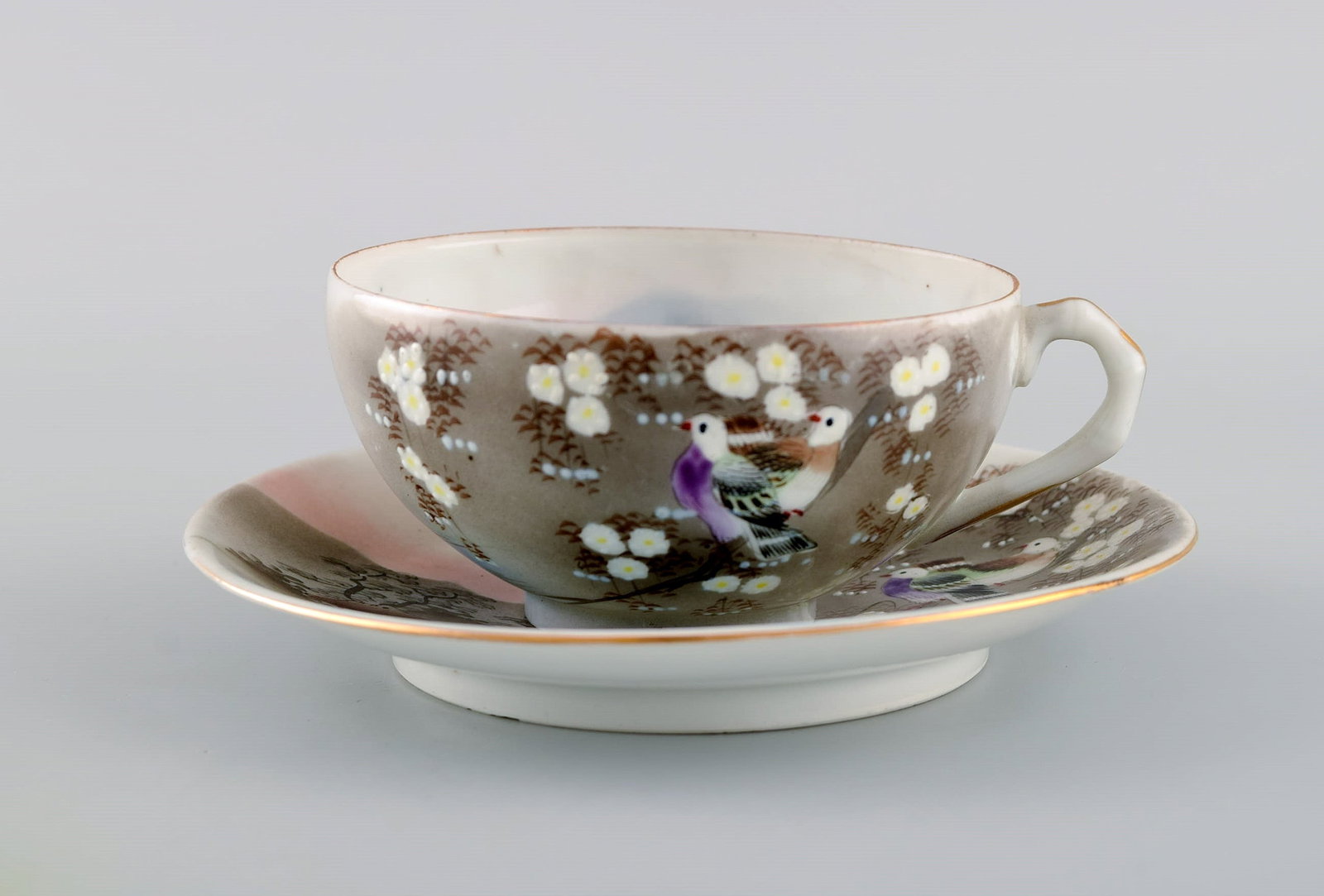 Japanese tea service in hand painted porcelain. Mid-20th century. - 7