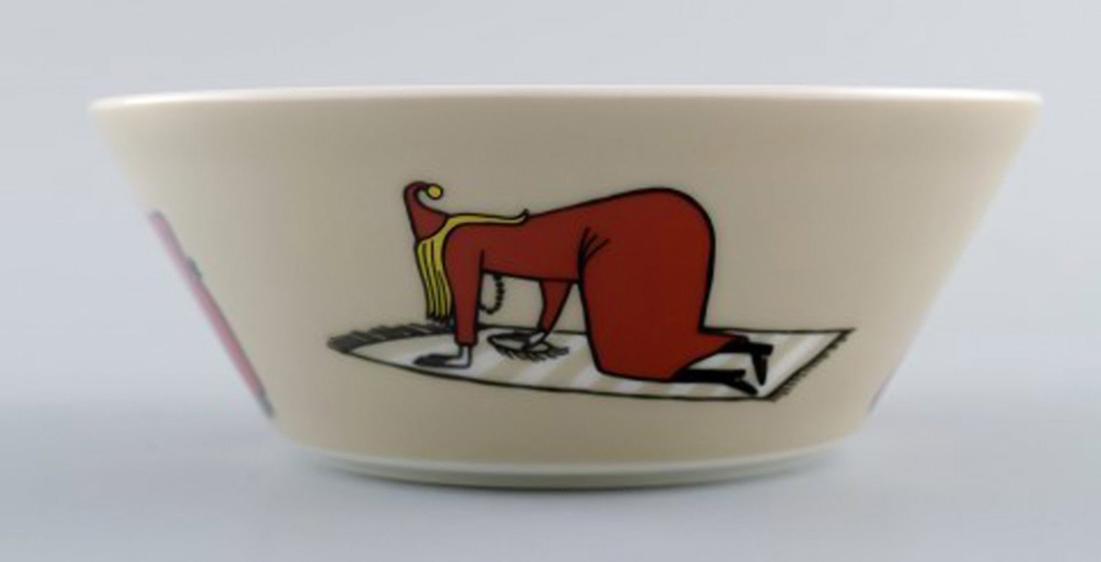 Arabia, Finland. Two porcelain bowls with motifs from "Moomin". Late 20th century. - 5