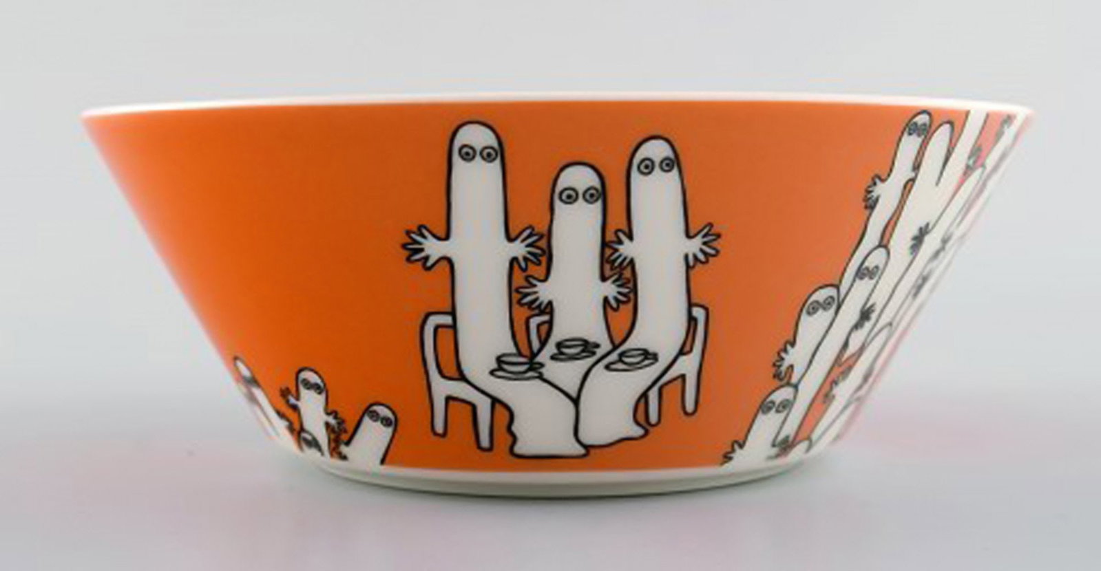 Arabia, Finland. Two porcelain bowls with motifs from "Moomin". Late 20th century. - 8