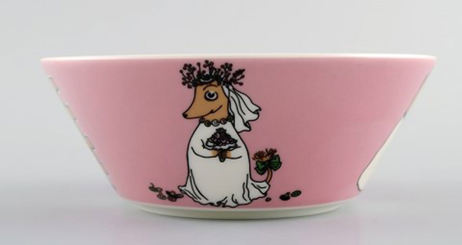 Arabia, Finland. Two porcelain bowls with motifs from "Moomin". Late 20th century. - 4