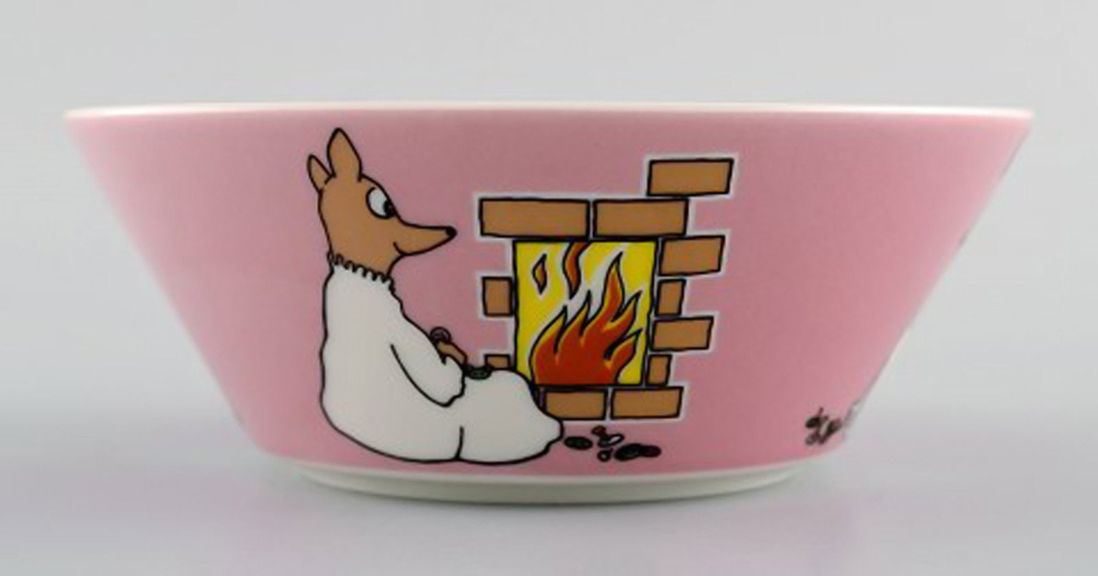 Arabia, Finland. Two porcelain bowls with motifs from "Moomin". Late 20th century. - 5