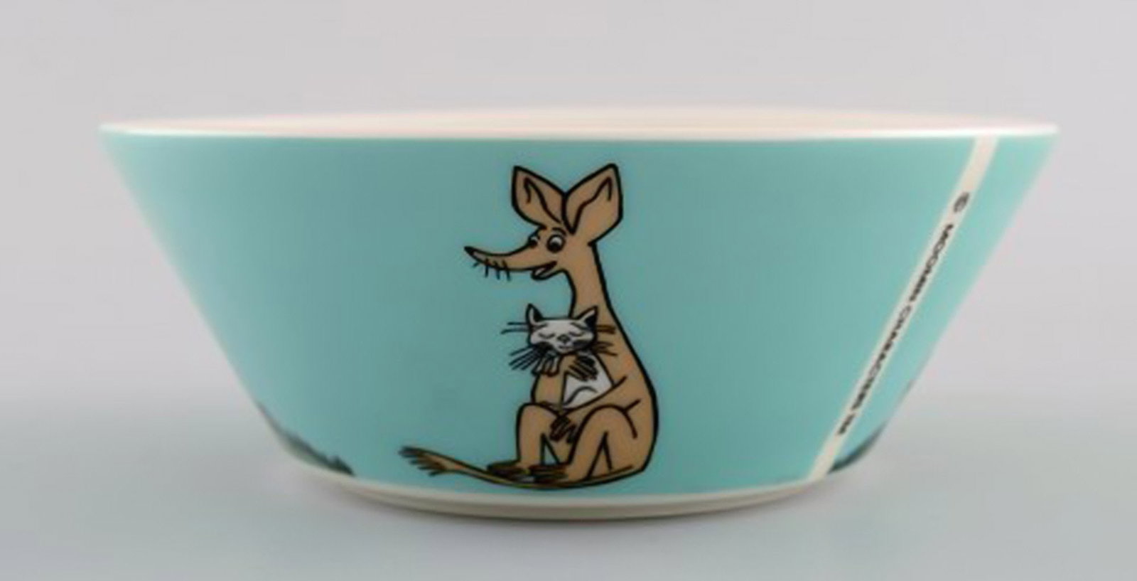Arabia, Finland. Two porcelain bowls with motifs from "Moomin". Late 20th century. - 7