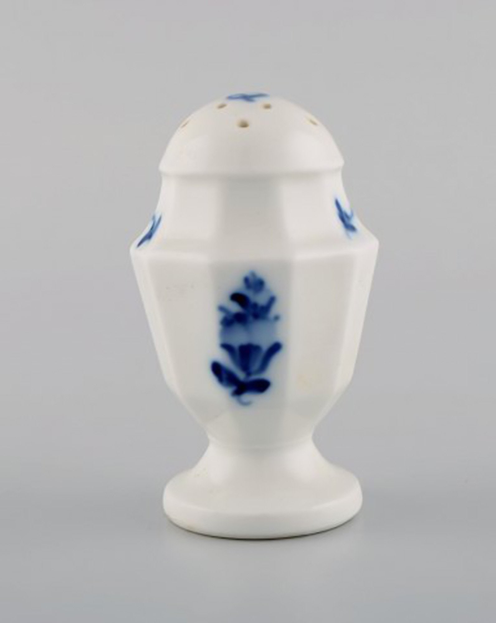 Royal Copenhagen blue flower angular salt shaker. Model number 8621. - 3