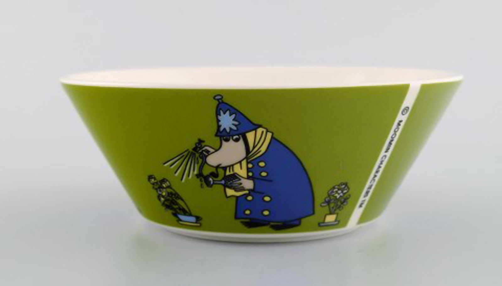 Arabia, Finland. Two porcelain bowls with motifs from "Moomin". Late 20th century. - 4