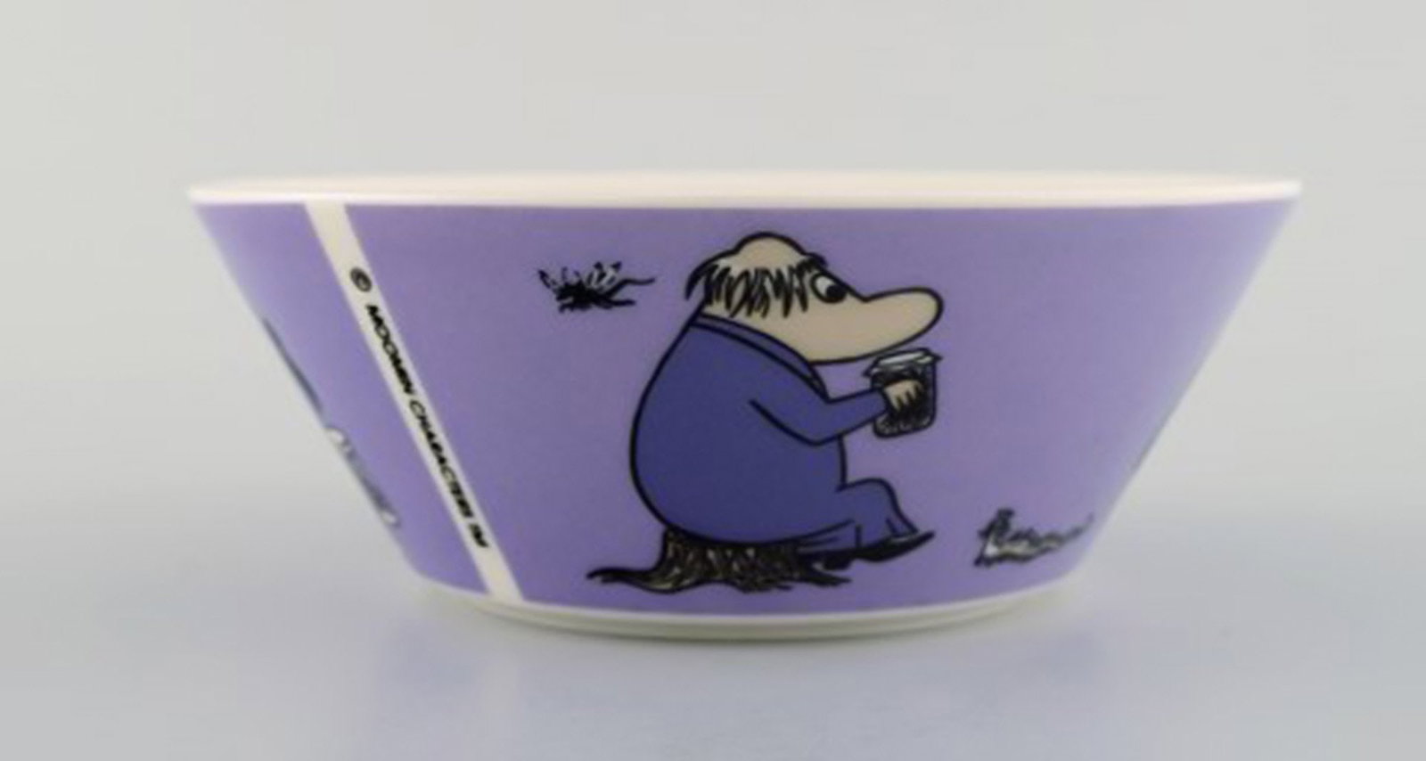 Arabia, Finland. Two porcelain bowls with motifs from "Moomin". Late 20th century. - 5