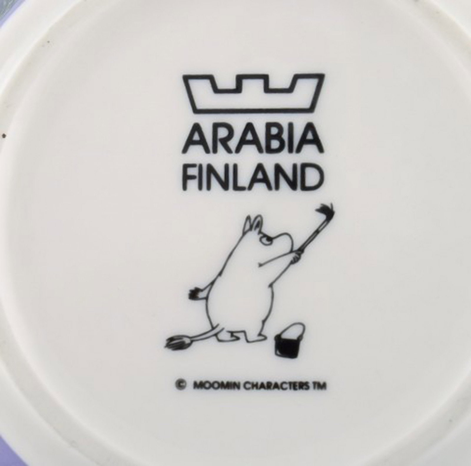 Arabia, Finland. Two porcelain bowls with motifs from "Moomin". Late 20th century. - 7