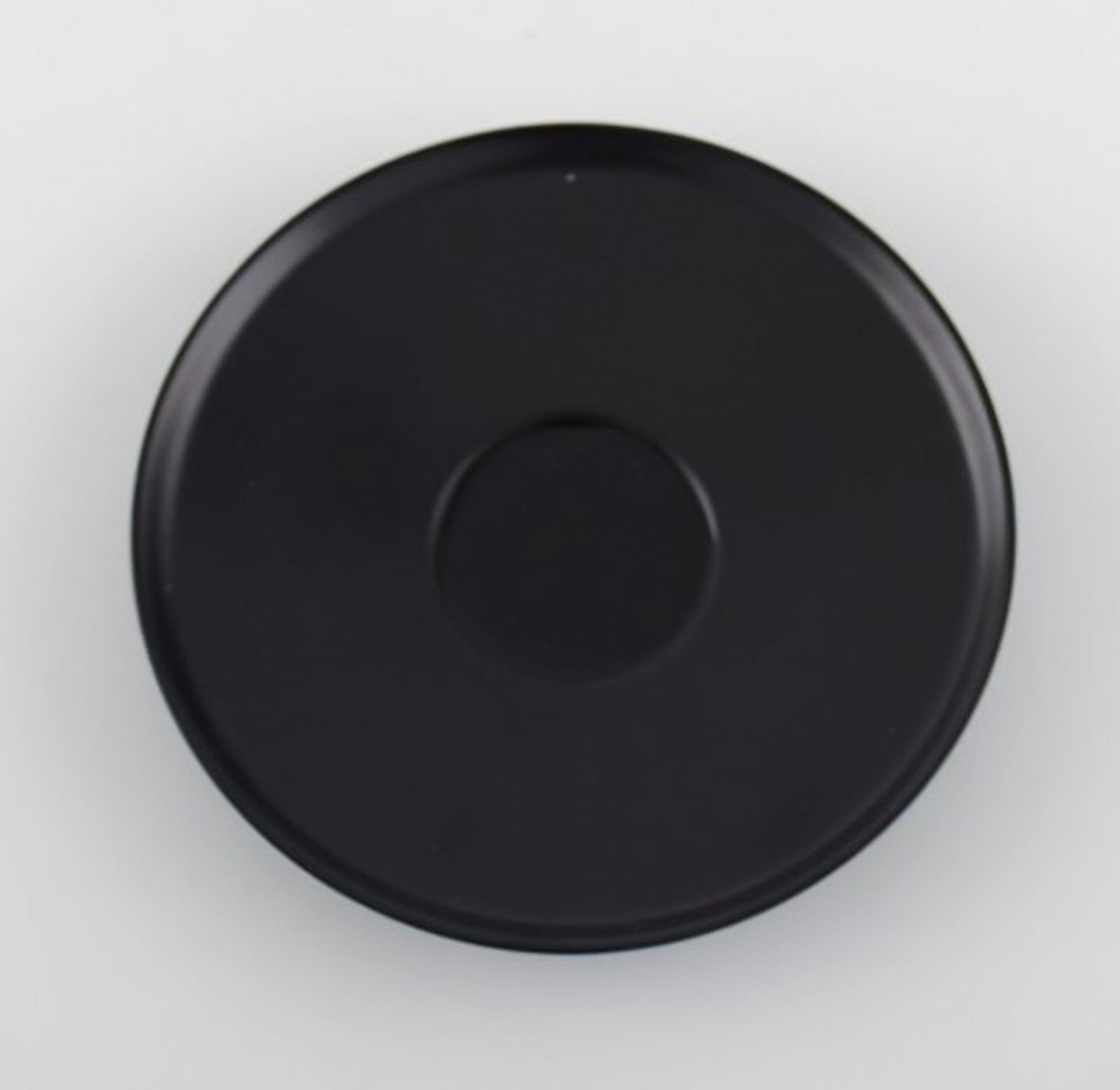 Tapio Wirkkala for Rosenthal. Five porcelain noire mocha cups with saucers and sugar bowl in black - 5